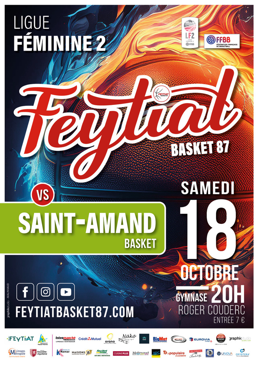 Match LF2 Feytiat face à Saint-Amand