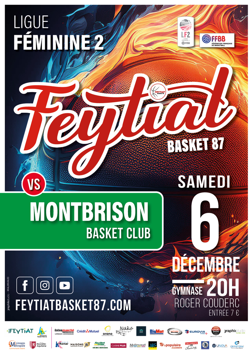 Match LF2 Feytiat face à Montbrison