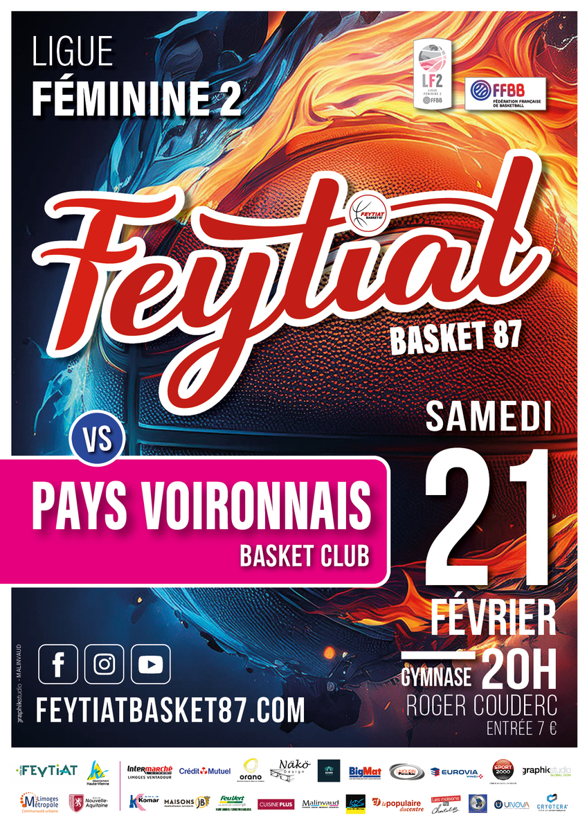 Match LF2 Feytiat face à Voiron