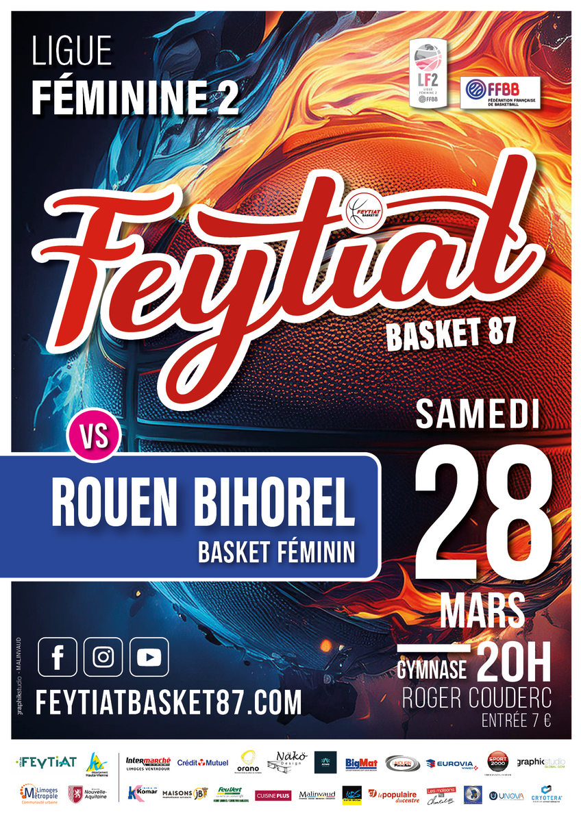 Match LF2 Feytiat face à Rouen Bihorel