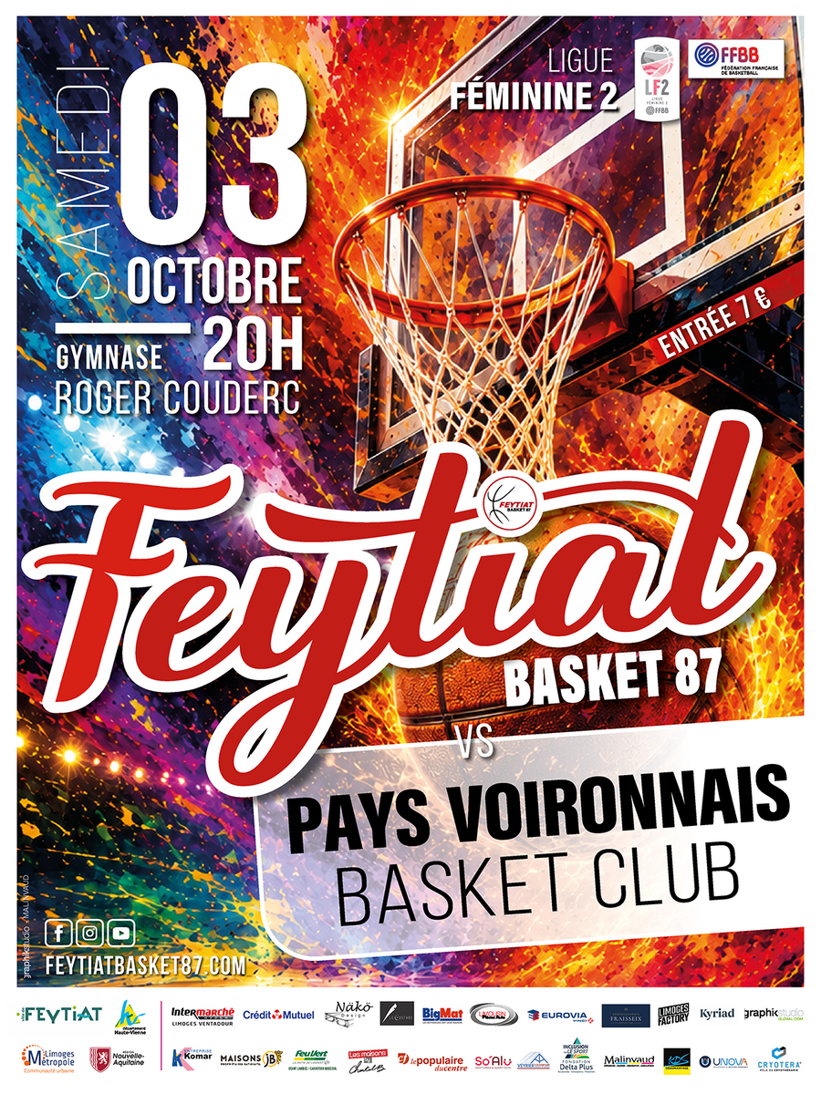Match LF2 Feytiat face à Voiron