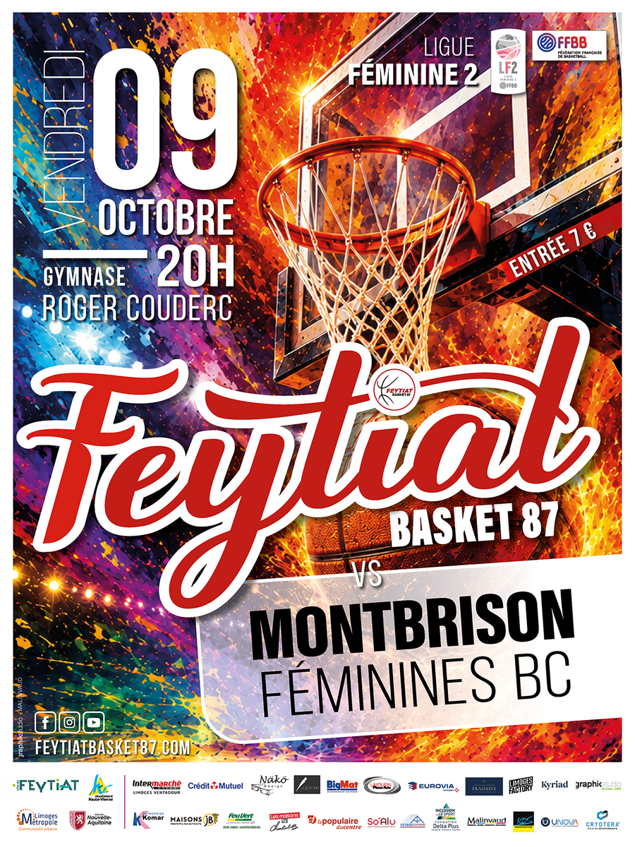 Match LF2 Feytiat face à Montbrison