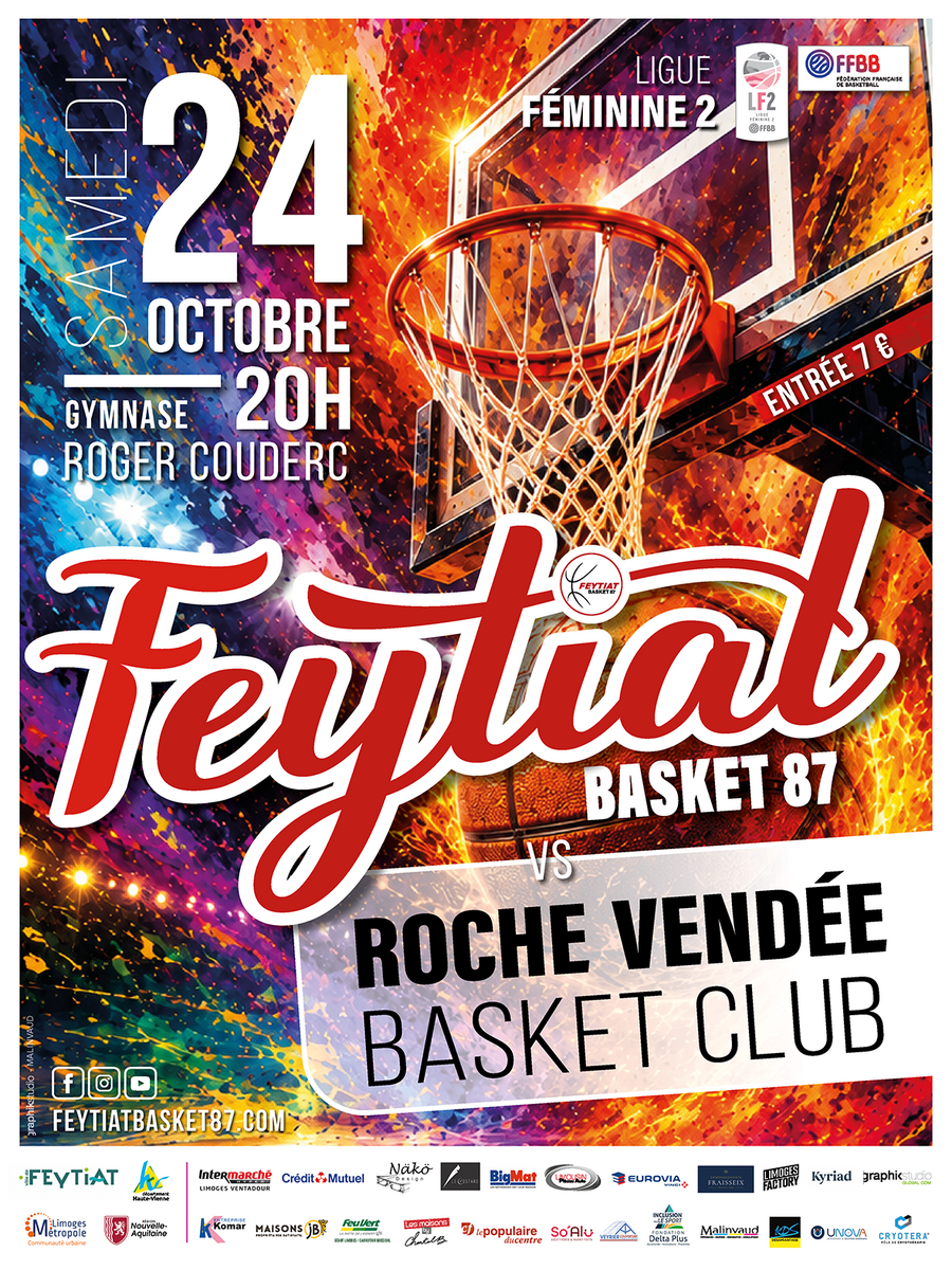 Match LF2 Feytiat face à Roche Vendée